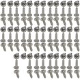 thumbnail image 1 of XunLiu 100 Pcs Vis en Métal Modifiées Fil Complet Phillips Entraînement Acier Inoxydable Auto-Perçage Vis M2.5 10mm, 1 of 3
