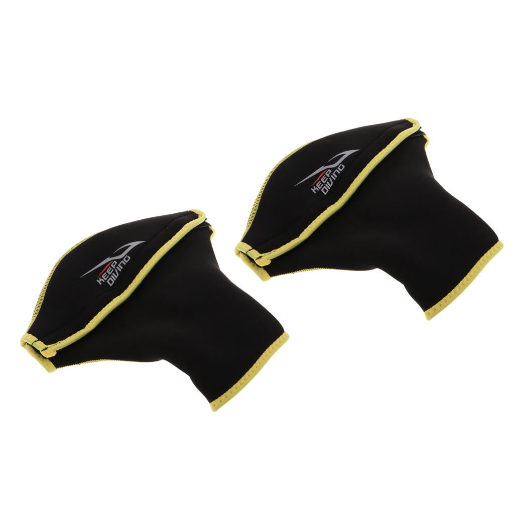koolsoo Neoprene Paddle Mitts Paddling Gloves Canoe Oars Hand Protector Guards Equipment Black Gold