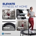 thumbnail image 3 of Stamina inMotion 48" Round Fitness Trampoline with Adjustable Handlebars, Black, 3 of 16