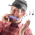 thumbnail image 2 of 1 Ensemble Résine 20 Tons Bleus Harmonica 10 Trous ABS Harmonica avec Boîte de Rangement, 2 of 9