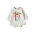 thumbnail image 1 of Faithtur Combinaison Bébé Automne Noël, Imprimé Lettre Père Noël Manches Longues Col Rond pour Garçons Filles, 1 of 9
