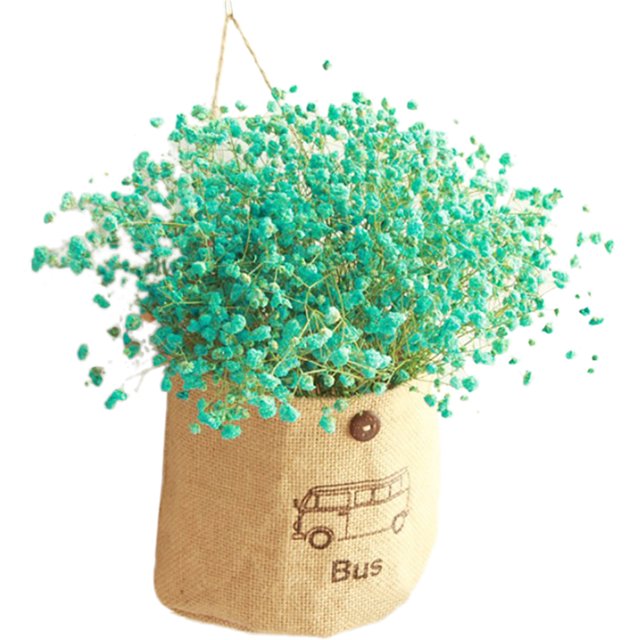 Coofit Artificial Flower Decorative Hanging Plant Wall Hanging Ornament with Sack