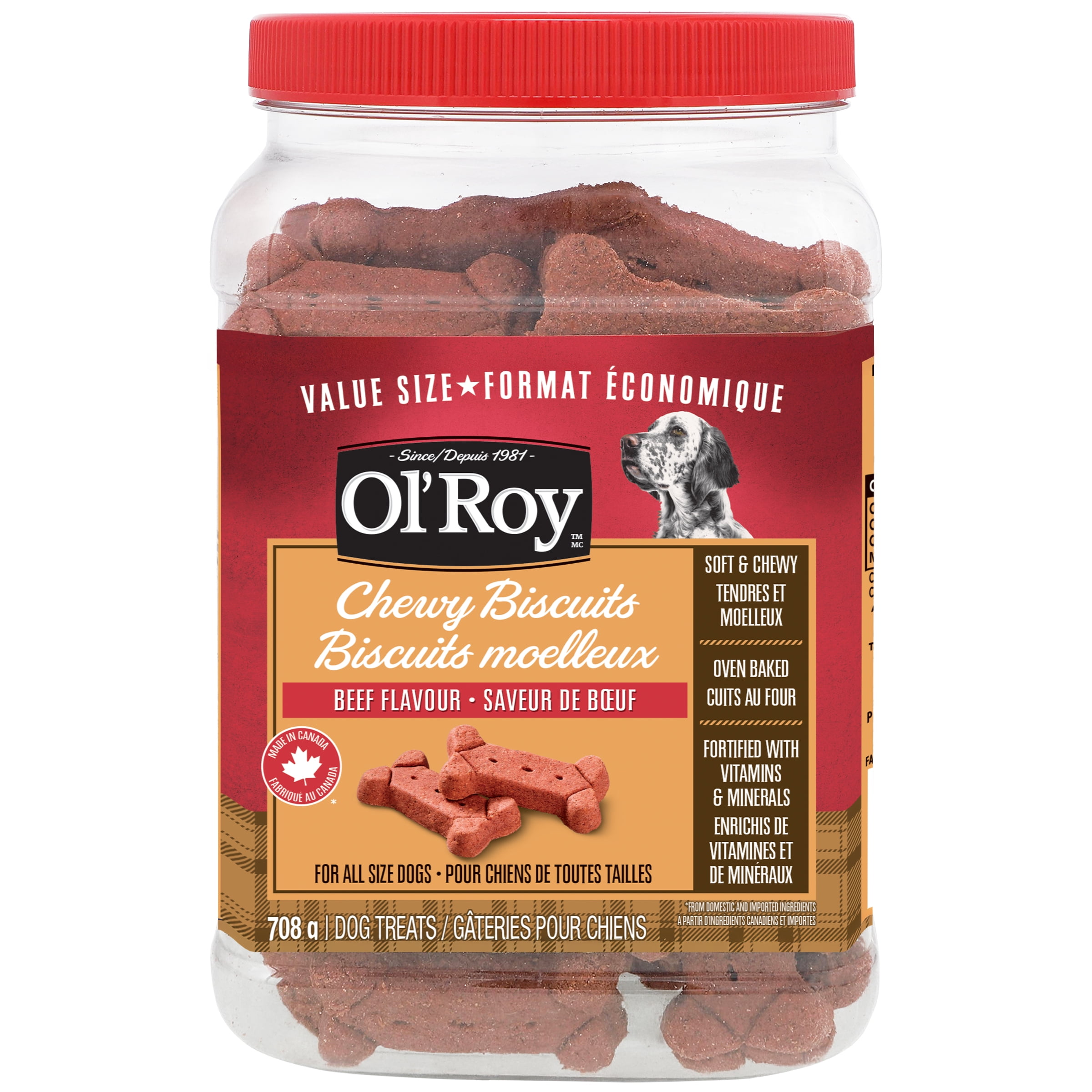 Ol'Roy Chewy Dog Biscuits Beef Flavor