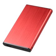 Graflsoa 2.5 Inch SATA USB 3.0 External Hard Drive Enclosure - Aluminum Alloy, High-Speed Transfer, Multiple Colors (Red/Black/Blue/Silver) for Laptop & Desktop