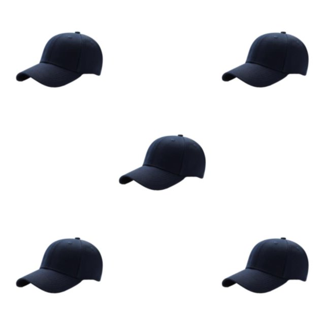 relayinert Lightweight And Breathable Sun Cap Sporty Style For Outdoor Enthusiasts Adjustable Strap Polyester Outdoors Sun Cap dark blue 5Set