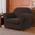 thumbnail image 2 of CHOK 2024 Housse de Sofa Extensible à Texture Quadrillée Housse de Canapé avec Housse de Coussin Séparée (Sofa Gris), 2 of 6