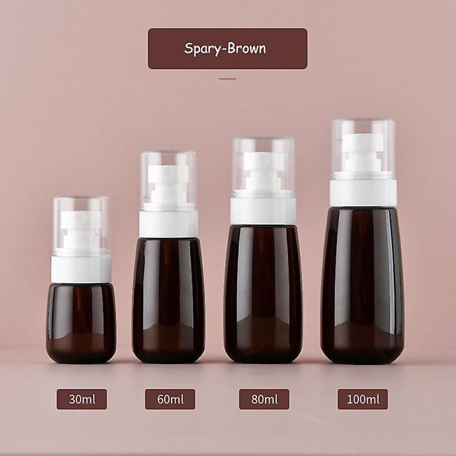 30/60/80/100ml Portable Watering Can Travel Dispense Lotion Bottle Perfume Liquid Refillable Sub-bottling Empty Container