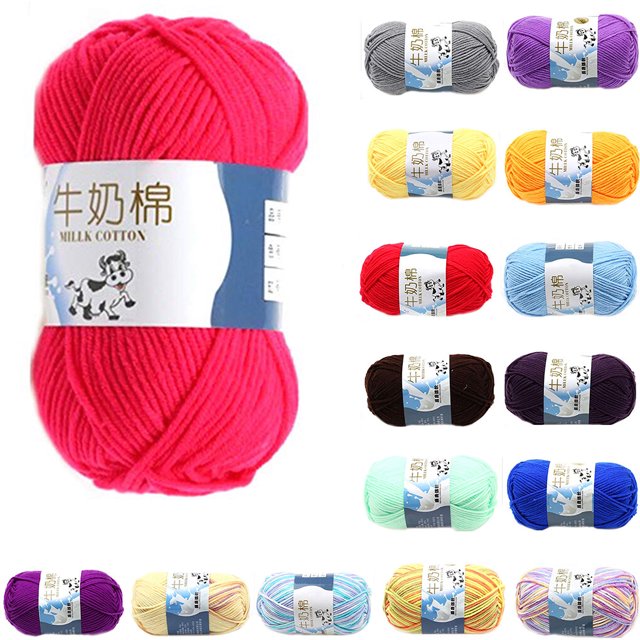 Wweixi Fil Acrylique Multicolore, 50 g