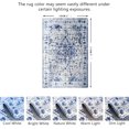 thumbnail image 3 of JV Home Area Rug Napoli Blue 6'x9' Washable Carpet Anti Slip, 3 of 7