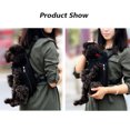 thumbnail image 4 of CUH avant Porte Jambes hors Chien Porte Sac à Dos Réglable Sac de Rangement pour Animaux de Compagnie Mains Libres Week-End Camouflage Impression Fermeture à Glissière Portable Couleur Unie Noir M, 4 of 4
