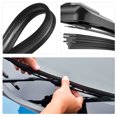 thumbnail image 3 of Minkissy 4Pcs Frameless Wiper Blades Refills Black Rubber Replacement Strip Weatherproof, 3 of 8