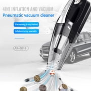 Dvkptbk Car Vacuum Handheld Cleaner,Tire Inflator for Car,12V Auto Shut Off Compressor with Led Light,4 In 1 Portable Vacuum Cleaner with Pump
