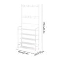 thumbnail image 3 of EGNMCR Shoe Rack for Closet Entryway Shoe Rack With Coat Rack 5-Layer Shoe Rack Organizer For Bedroom Dormitory Plastics shoe rack, 3 of 6