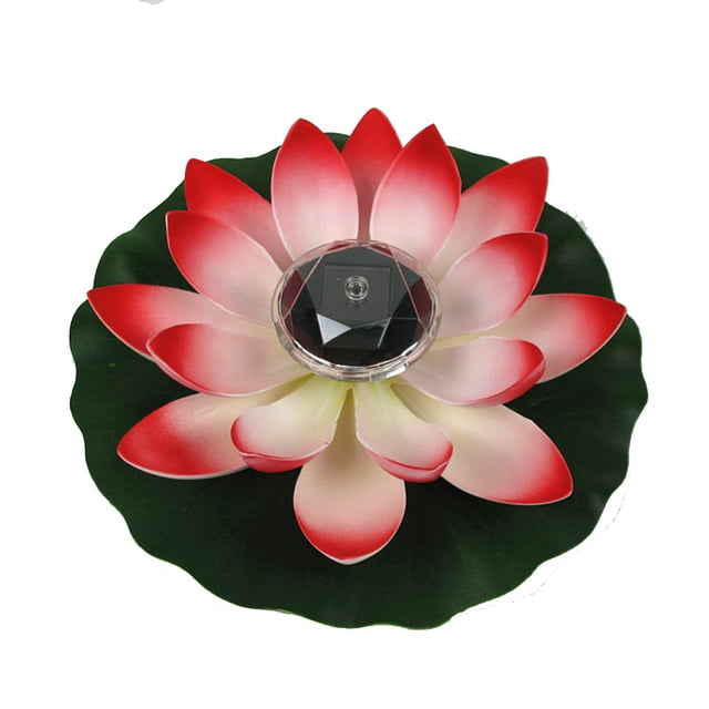 Bdday Christmas Lights Solar Powered Led Flower Light Floating Pond Garden Pool Lamp Pool Lights