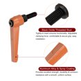 thumbnail image 4 of Unique Bargains 4 Pack M8 x 20mm Male Threaded Stud Adjustable Clamping Lever Handle Bolt Knob Orange, 4 of 6
