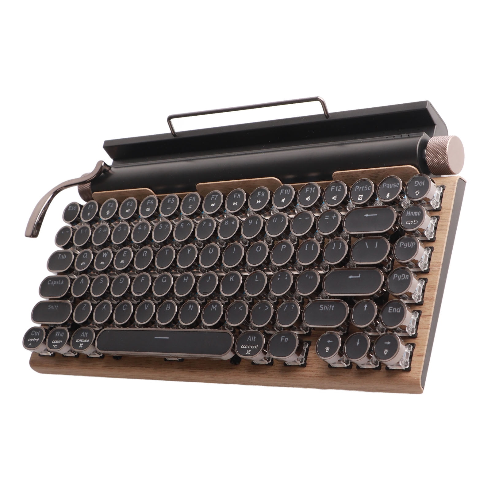 Typewriter Mechanical Keyboard,Typewriter Keyboard 83 Keys Bluetooth Mechanical Keyboard Typewriter Keyboard High-End Performance