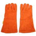 thumbnail image 2 of Gants de Soude, Paire de Gants de Soudage 35cm Gants Orange Gants Réutilisables Efficacité Maximale, 2 of 14
