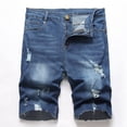 thumbnail image 1 of LSLJS Short d'Été pour Homme Micro-Élastique à Fermeture Éclair, Short Cinq Points, Demi-Short en Jean, Cadeaux pour Hommes, 1 of 9