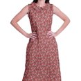thumbnail image 2 of Moomaya Ensemble Kurta et Pantalon Sans Manches pour Femmes à Col Peter Pan Imprimé, Ensemble Ethnique 2 Pcs, 2 of 6