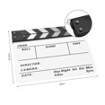 thumbnail image 3 of Acrylic Clapperboard Film Clapboard Movie Director's Slate Cut Action Scene, 3 of 6
