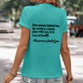 thumbnail image 4 of LUOGENLI T-shirts pour Femme pour Femmes Dames Mode Décontractée Couleur Unie Col Rond T-Shirt à Lettres Imprimées Manches Courtes Haut T-shirts pour Femmes T-Shirt Graphique Fête de la Saint-Patrick Vert Menthe G, 4 of 5