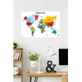 thumbnail image 3 of Map - World 2022 Wall Poster, 22.375" x 34", 3 of 4