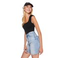 thumbnail image 4 of No Boundaries Women's Seamless Cap Sleeve Bodysuit, 4 of 6