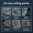 thumbnail image 4 of Armor Case For Honor Magic 6 Lite X9b Magic 5 Lite X9a Protective Cover Ring Magnetic Holder Coque Fundas Capa GRAY Honor Magic 6 Lite, 4 of 6