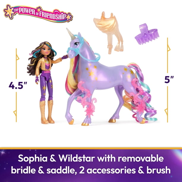 パープルローズ スフィア ユニコーン パーム2点セット Unicorn Academy, Sophia & Wildstar Power of Friendship Set