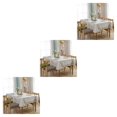 thumbnail image 3 of Baohd Durable And Easy To Wash Tablecloth With Vintage Style Rectangular Table Tablecloth Cotton Dining Tablecloth Table Cover linen 100*140CM 3Set, 3 of 6