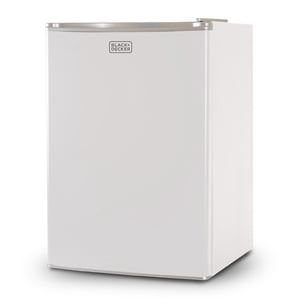 Black + Decker BCRK25W Compact Refrigerator Energy Star Single Door Mini Fridge with Freezer, 2.5 Cubic Ft., White
