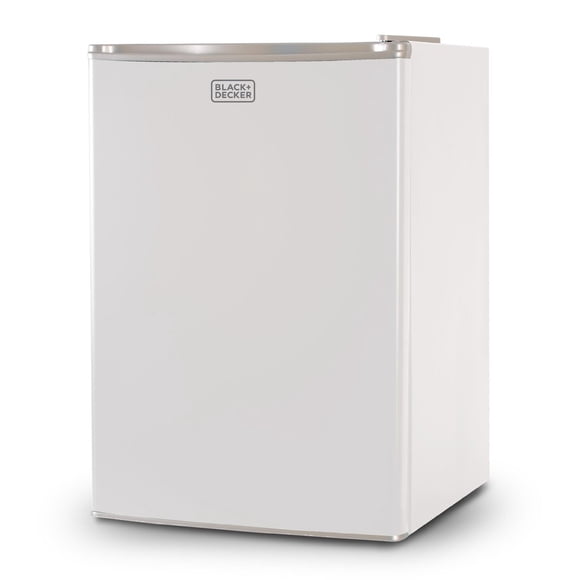 Black + Decker BCRK25W Compact Refrigerator Energy Star Single Door Mini Fridge with Freezer, 2.5 Cubic Ft., White