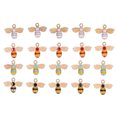 thumbnail image 1 of 20pcs Bee Charm Pendants Portable Hand Made DIY Crystal Rhinestone Alloy Bee Pendant for Jewelry Necklace Earrings Making, 1 of 14
