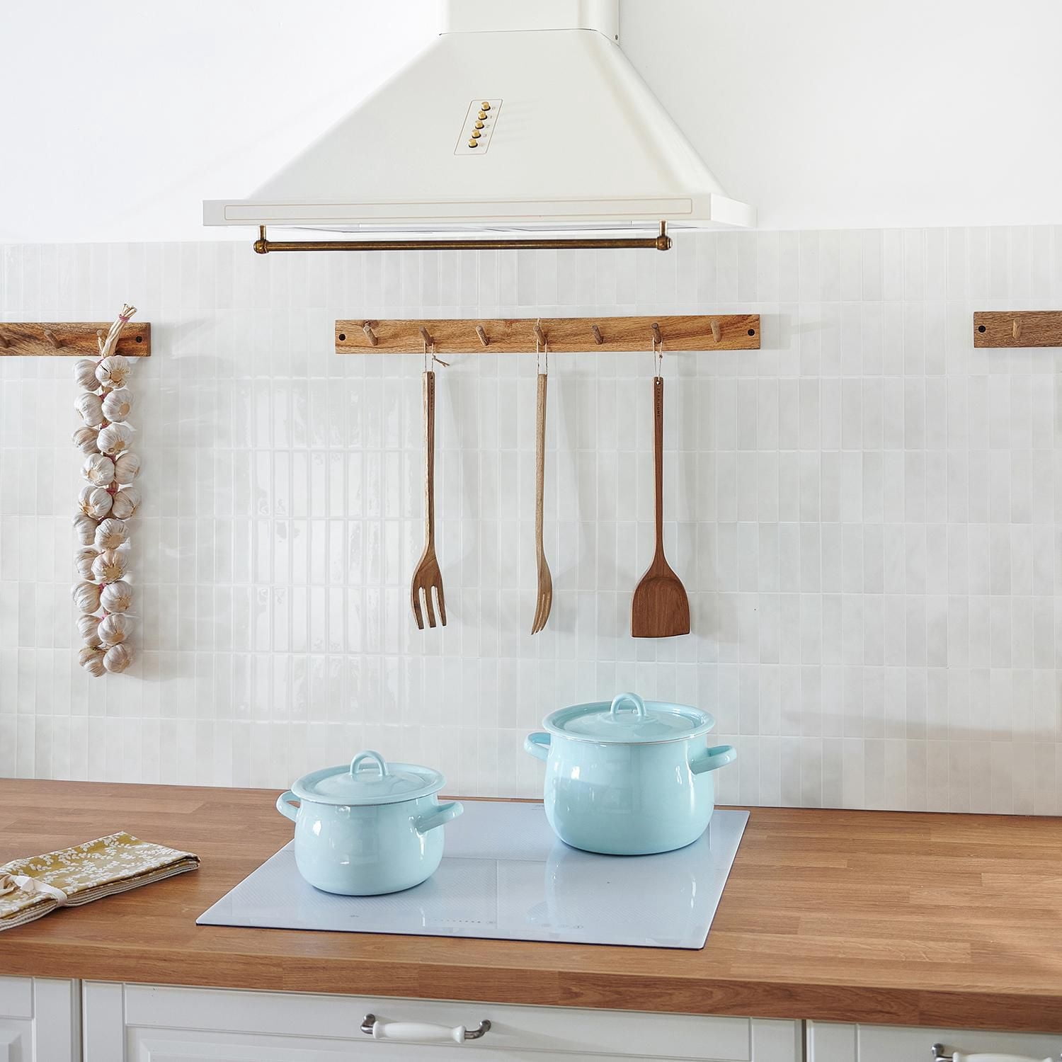 Smart Tiles Peel and Stick Backsplash Wall Tiles, Morocco Essaouira, 4-Pack, 11.43in x 9in