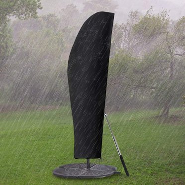 Housse de Protection pour Parasol, Nouveau Parasol 210D avec Perchoir Télescopique et Velcro, Coupe-Vent, Anti-UV, pour Protéger les Parasols Extérieurs - 265 x 40/70/50 cm