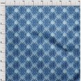 thumbnail image 4 of oneOone Cotton Cambric Medium Blue Fabric Geometric Craft Projects Decor Fabric Printed By The Yard 42 Inch Wide, 4 of 4