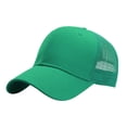 thumbnail image 1 of Aocisk Structured Trucker Baseball Cap Adjustable Six Panel Design Bulk Pack Snapback Hat Green One Size, 1 of 3