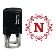 thumbnail image 1 of Printtoo Alphabet N Monogram Octagon Celtic Swirl Frame Self Inking Rubber Stamp Office Stationary, 1 of 7