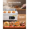thumbnail image 4 of VEVOR Commercial Electric Griddle, 21.06 x 11.81 inch, 3200W, 122-570°F Adjustable Temp Control, Stainless Steel Body, with 2 Spatulas, 2 Brushes, and 4 Foot Pads, 4 of 9