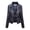 Dark Blue, variant on Pisexur Women's Leather Jackets Classic Zip Up Lapel Faux Leather Moto Biker Coat Solid Color Long Sleeve Winter Coats Plus Size Leather Jackets with Pockets M-3XL
