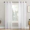 thumbnail image 1 of Mainstays 2-Pack Waffle Semi-Sheer Grommet Window Curtains Panel Pair, 1 of 8