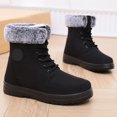thumbnail image 4 of Mepaouo Bottes d'Hiver pour Femmes à la Cheville, Imperméables, à Lacets, Bottillons de Randonnée Antidérapants, Chaussures de Marche d'Extérieur, 4 of 7