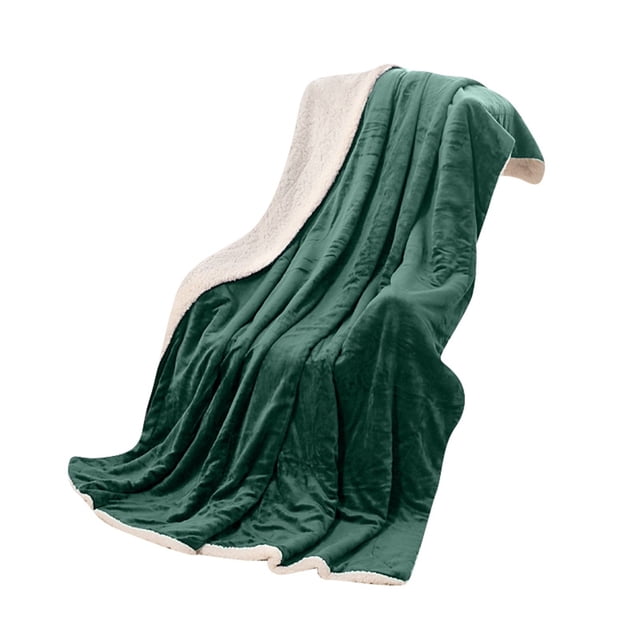 Hearth & Gear Double Layer Flannel Blanket For Year Round Warmth And Comfort Woolen Blankets Size Thin Blanket Heavy Blankets Full Size Full Size Blankets for Bed Winter Soft Blanket Winter Heavy