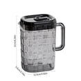 thumbnail image 3 of Drink Serving Dispenser Set of 4 Home Beverage Dispenser Cold Brew Pitcher Liquid Containers for Fridge Tea Pitcher with Lid Juice Container for Fridge 2L, 3 of 7
