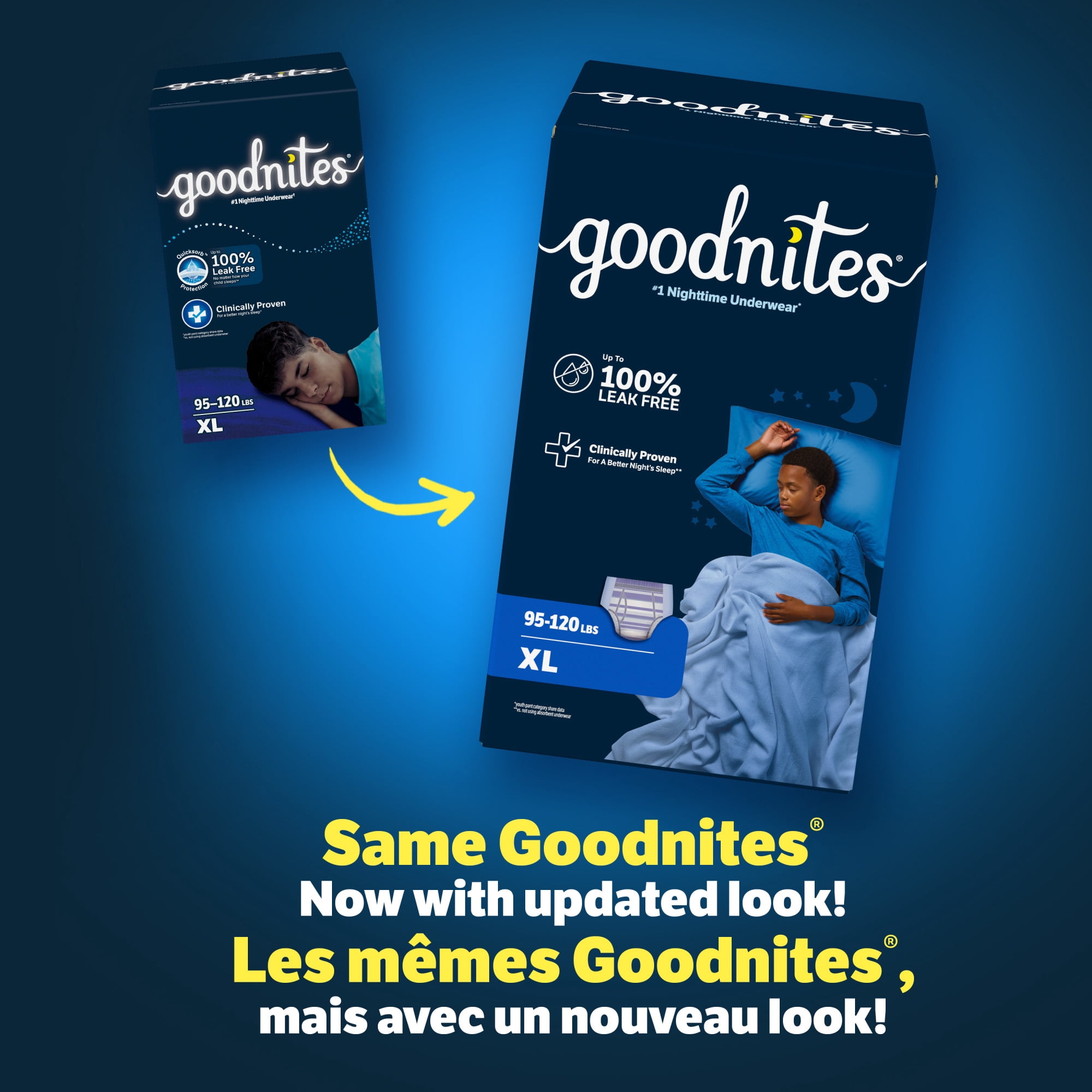 Goodnites Boys Nighttime Bedwetting Underwear, L (68-95 lbs), 34 Count (Select for More)