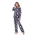 thumbnail image 3 of White Mark Women's Floral Long Sleeve Button-Down Pajama Set, 3 of 6