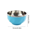 thumbnail image 3 of Uscallm Stainless Steel Double Wall Bowl InsulatedKidsSoup Rice BowlChildren'sDinnerware Set Originality Sammy Bowl Household Kitchenware, 3 of 6