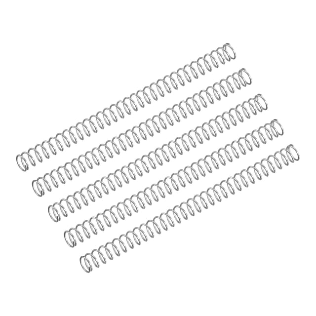 Unique Bargains Compression Spring, 5 Pack 304 Stainless Steel, 3mm OD, 0.3mm Wire, 45mm Length