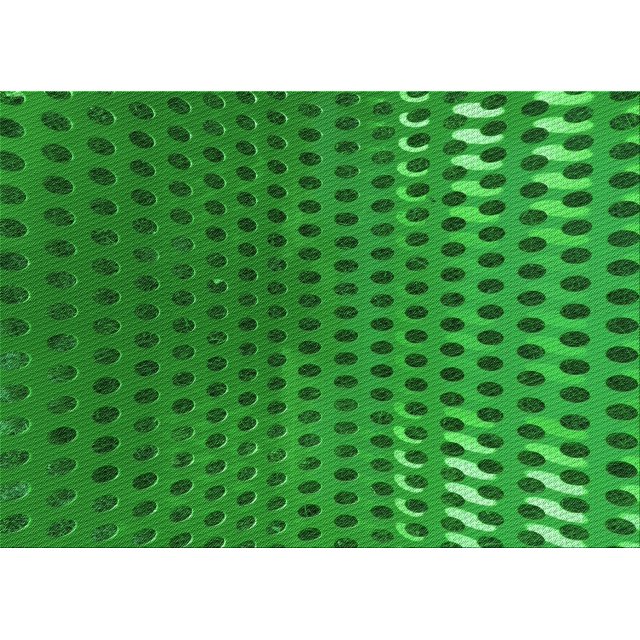 Ahgly Company Machine Washable Indoor Rectangle Transitional Green Area Rugs, 6' x 9'