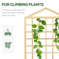 thumbnail image 4 of Outsunny 59' Raised Garden Bed Wooden Planters Box with Trellis, Natural, 4 of 10